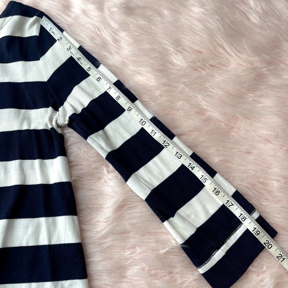 J. CREW 100% Cotton Striped Dress in Navy & White - Size Small - Picture 9 of 10